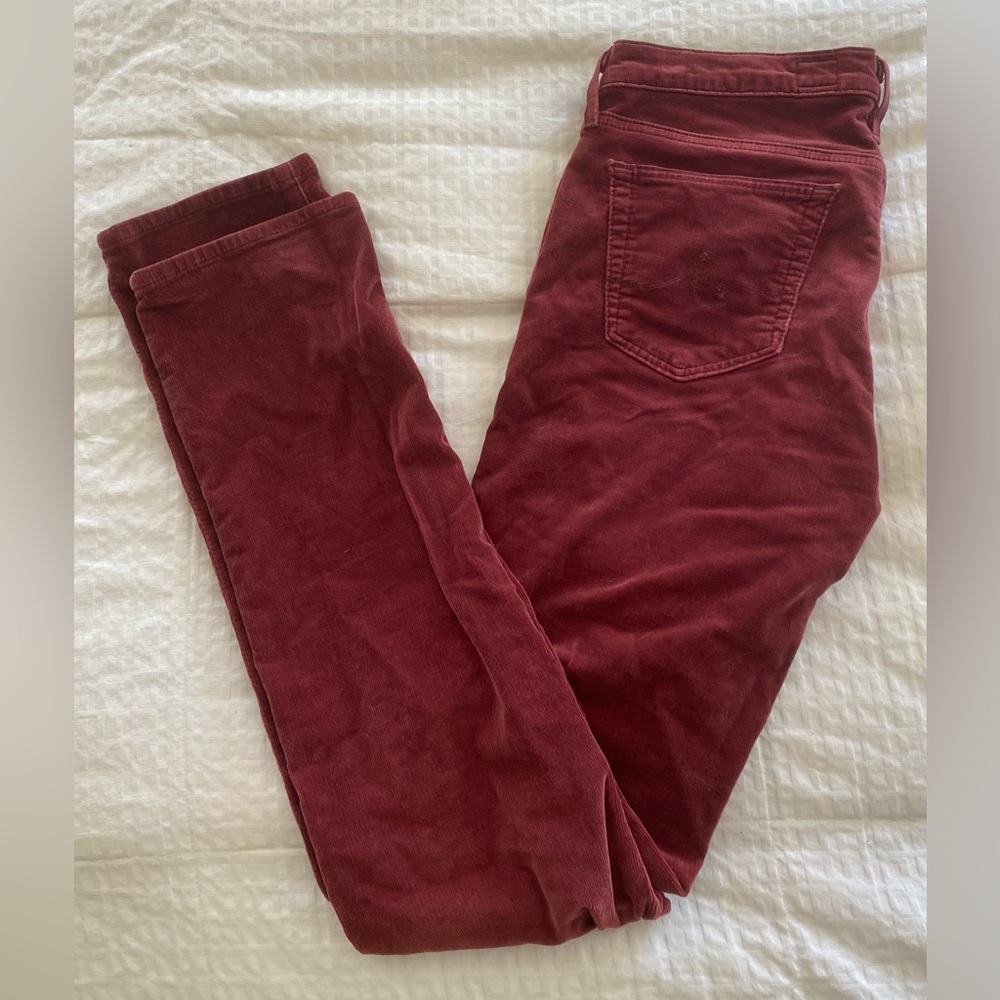 Adriano Goldschmied low rise red jeans